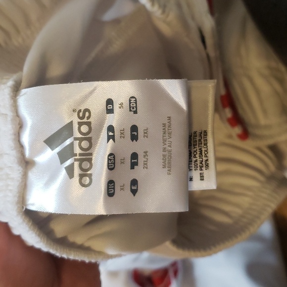 Adidas/Toronto Raptors White & Red Tear Away Open Pants - Picture 11 of 16